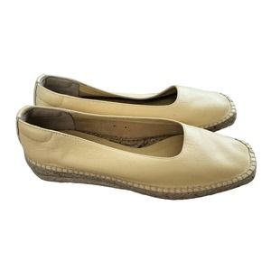 Everlane Cream Leather Espadrille Sneakers